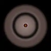 Simulation based on Hubble observations.