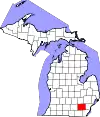 Washtenaw County map