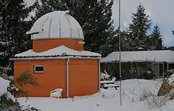 A winter view of the observatory