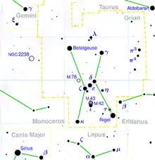 Map of Orion