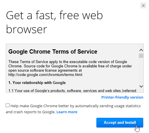 Screenshot of Google Chrome