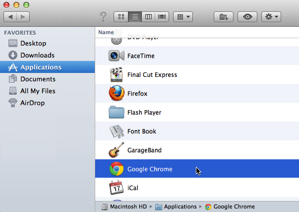 Screenshot of Google Chrome
