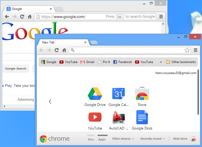 Screenshot of Google Chrome