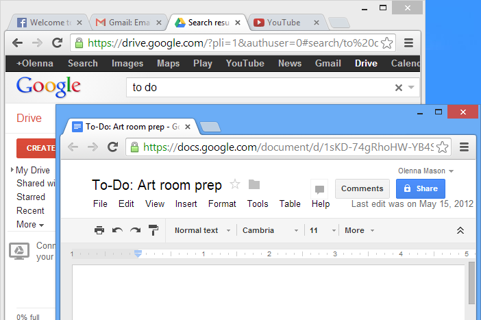 Screenshot of Google Chrome
