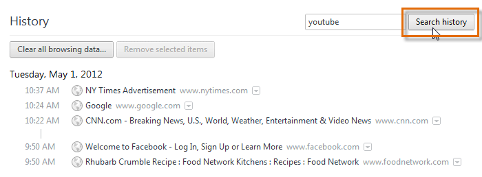Screenshot of Google Chrome