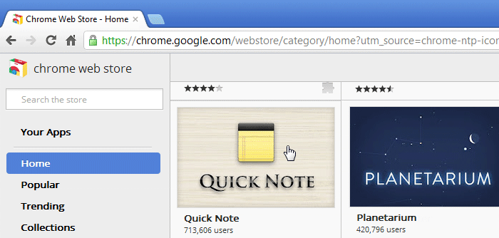 Screenshot of Google Chrome