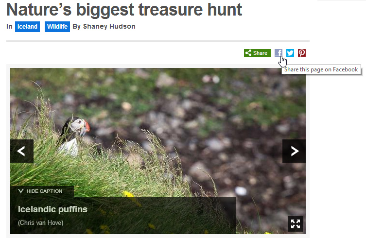 screenshot of Facebook