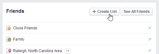 screenshot of Facebook