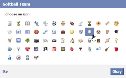 screenshot of Facebook