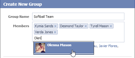 screenshot of Facebook