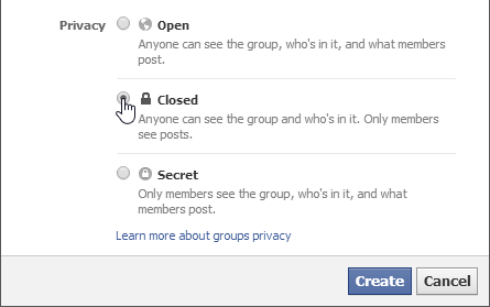 screenshot of Facebook