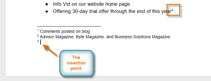 Screenshot of Google Documents