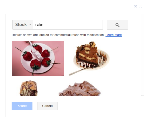 Screenshot of Google Documents