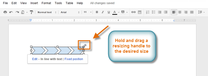 Screenshot of Google Documents