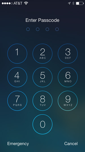 Screenshot of the iPhone