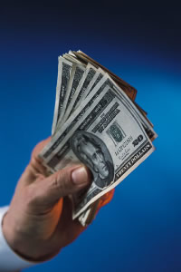 hand full of dollars