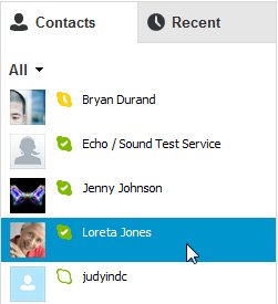 Screenshot of Skype