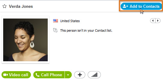 Screenshot of Skype