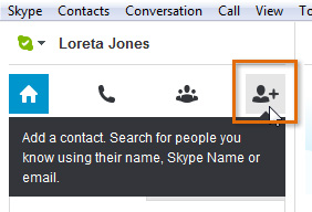 Screenshot of Skype