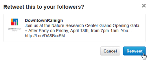 A screenshot of Twitter