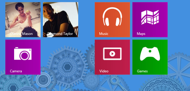 Screenshot of Windows 8