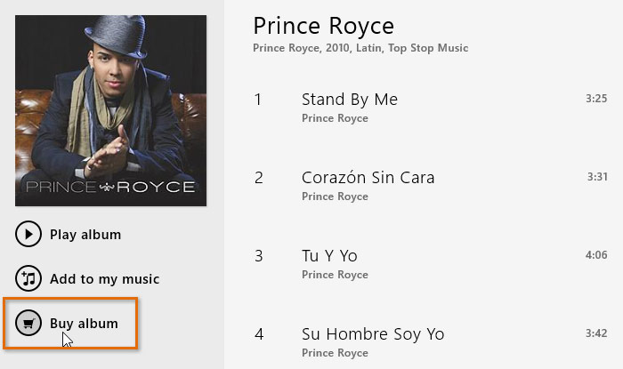 Screenshot of Windows 8