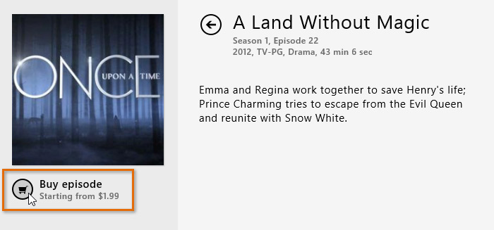 Screenshot of Windows 8