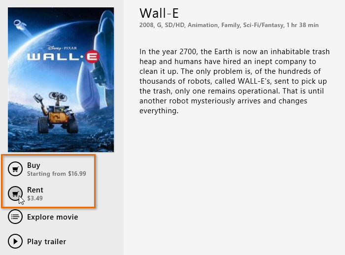 Screenshot of Windows 8