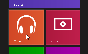 Screenshot of Windows 8