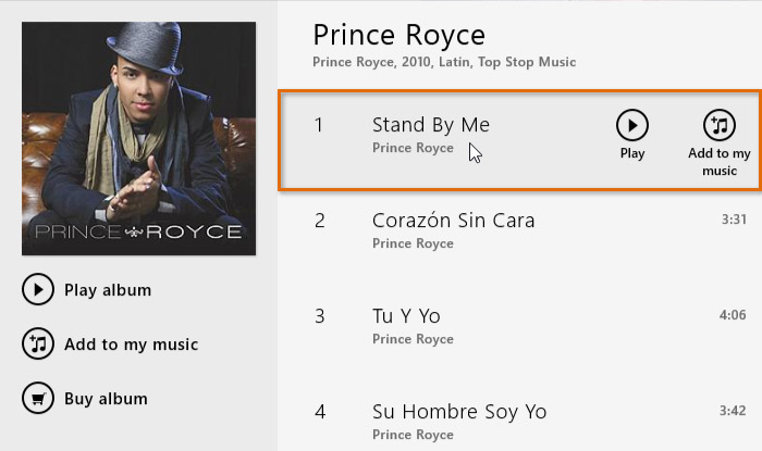 Screenshot of Windows 8