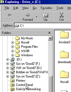 Control Panel 
Selected in Windows Explorer