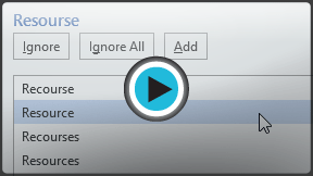 Launch "Spelling and Grammar" video!