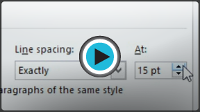 Launch "Line and Paragraph Spacing" video!