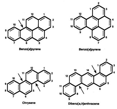 Chemical Structure of Polyaromatic Hydrocarbons