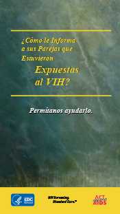 HIV Screening. Standard Care. Partner Services Spanish Brochure