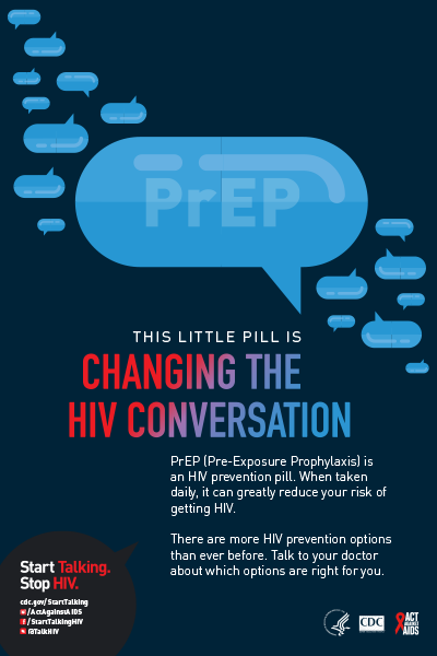 poster: PrEP, change the conversation