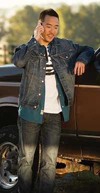 photo of man talking on phone