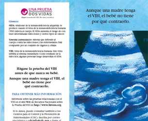 Una Prueba. Dos Vidas. folleto thumbnail