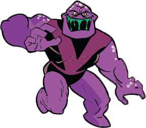 Cartoon drawing of a meningitis mutant