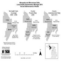 Marquette and Menominee Delta Local Health Departments, Michigan 2010 Social Determinants of Health