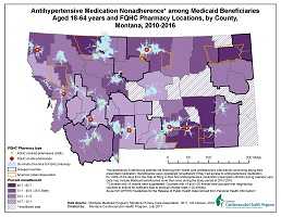 Antihypertensive nonadherence and drive time to FQHC pharmacies