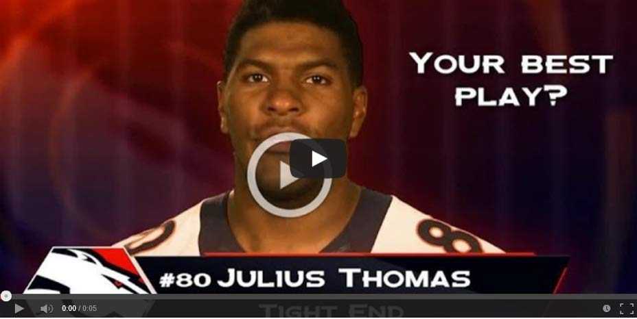 Spread the Word, Not the Flu: Julius Thomas