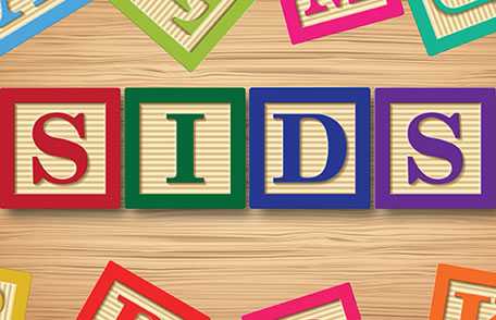 Toy blocks spelling SIDS