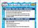Pool Chemical Safety Use and Storage posters