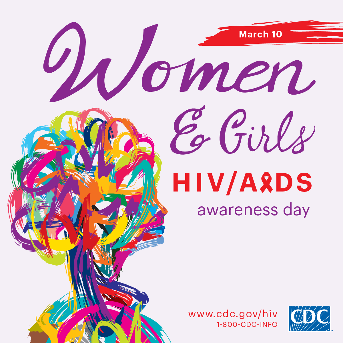 This Facebook profile graphic promotes National Women and Girls HIV/AIDS Awareness Day on May 10. For more information, visit www.cdc.gov/hiv.