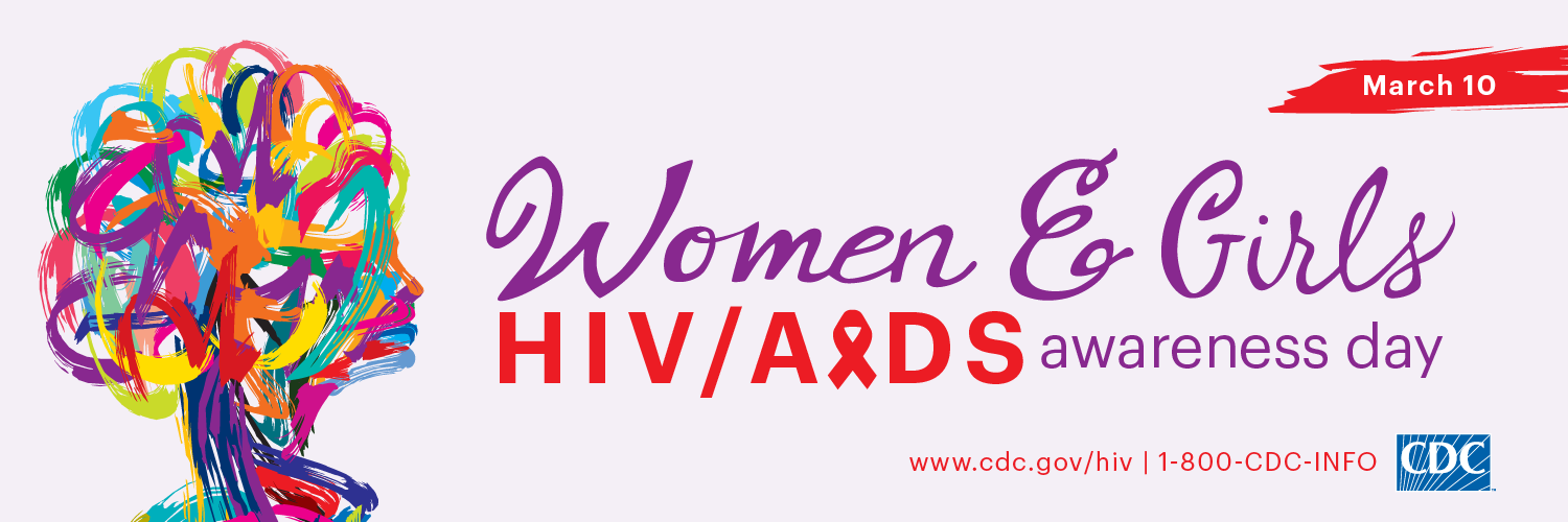 This Twitter cover graphic promotes National Women and Girls HIV/AIDS Awareness Day on May 10. For more information, visit www.cdc.gov/hiv.