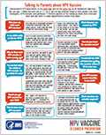 Tips and Timesavers for Talking with Parents about HPV Vaccine