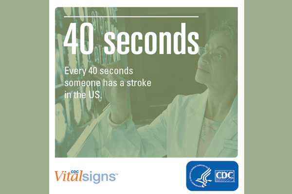 Every 40 seconds, someone has a stroke in the US