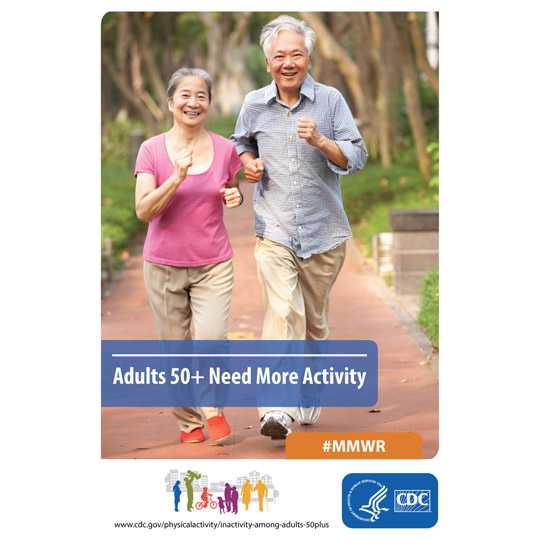 a 50+ couple speed walking in a park