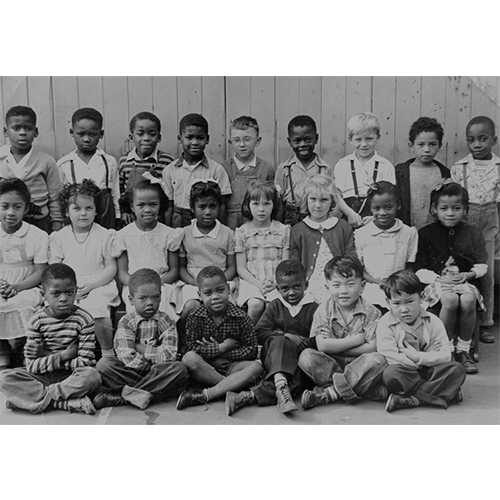 Shades of San Francisco, San Francisco Public Library - Class photograph, Emerson Elementary School, ca. 1947, reflecting San Francisco’s racial and ethnic diversity - Whether children have a healthy start is determined, in part, by the environmental safety of where they live, where they are educated, and whether they have access to healthy foods and health care.